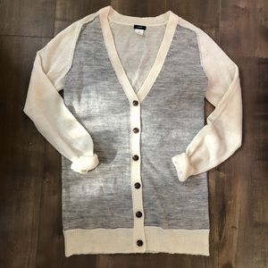 J. Crew Color Block Sweater Cardigan